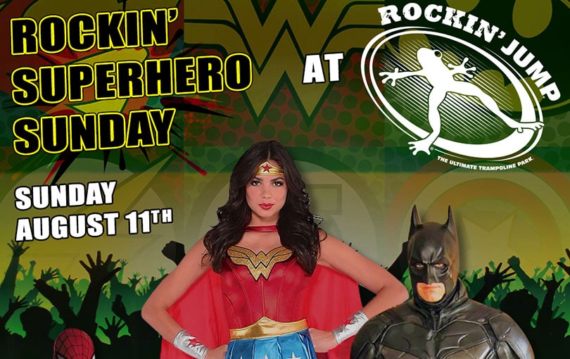 Rockin’ Super Hero Sunday at Rockin’ Jump Burlington!