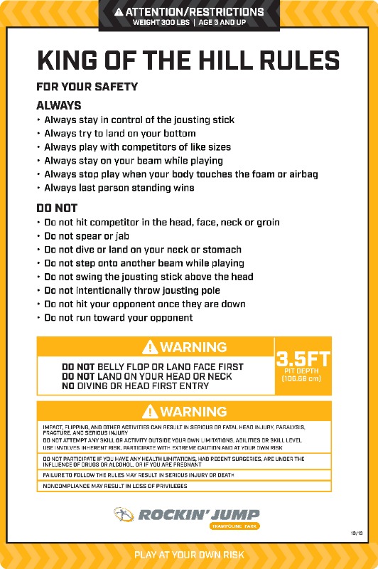 "King Of The Hill Rules" (RJ-144)