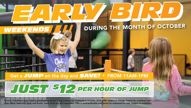 Early Bird Special – Save Weekends in October!