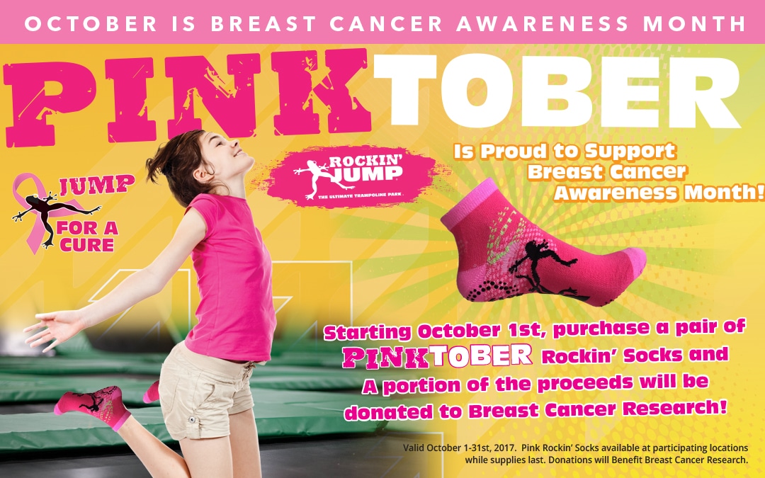 Rockin’ Jump Kicks up its Heels for Breast Cancer Awareness Month