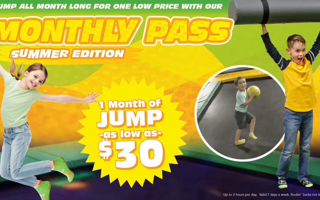 30 Day Summer Season Jump Passes Start At Only $30!