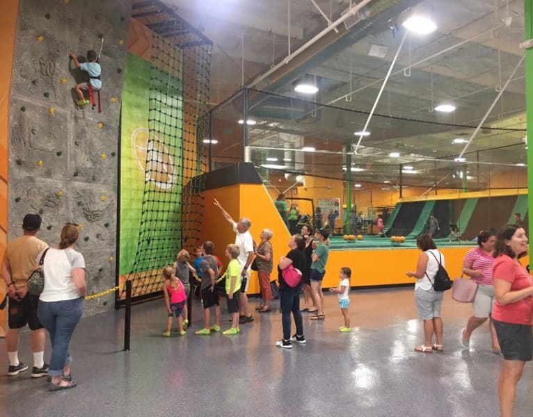 Escalada de rocas para niños