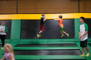 kids trampoline indoors
