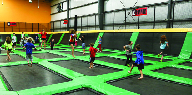 Clean Indoor Trampoline Park