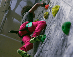 Kids climbing wall