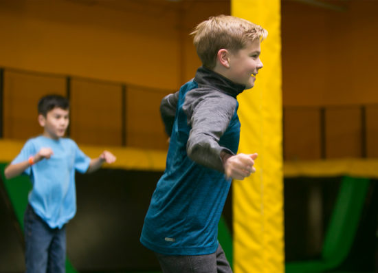 Trampoline Park Kids Play Safe